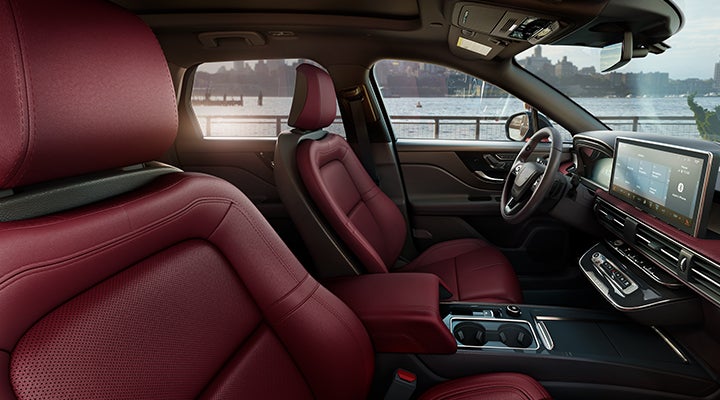 The available Perfect Position front seats in the 2024 Lincoln Corsair® SUV are shown. | Karl Malone Lincoln in El Dorado AR