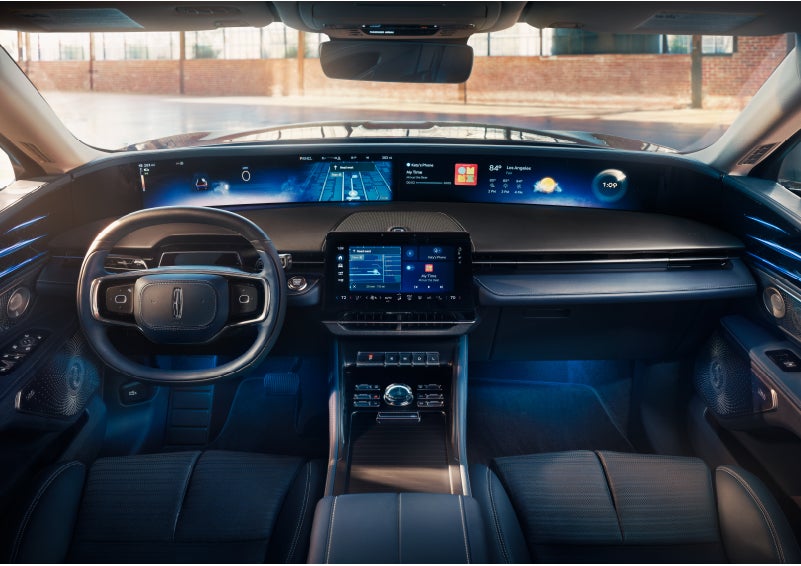 The panoramic display is shown in a 2024 Lincoln Nautilus® SUV. | Karl Malone Lincoln in El Dorado AR